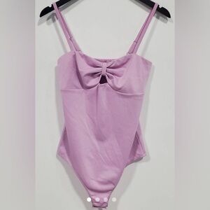 NWOT  CODE*MODE lilac bodysuit, size small